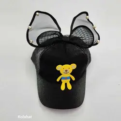 کلاه دخترانه پاپیونی وارداتی - عمده (KLT-3110) &ndash; کلاهت