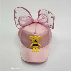 کلاه دخترانه پاپیونی وارداتی - عمده (KLT-3110) &ndash; کلاهت