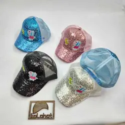 کلاه پولکی پشت توری بچگانه (KLT-T3124) – کلاهت