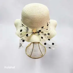 کلاه ساحلی کنفی دخترانه - عمده (KLT-3162)