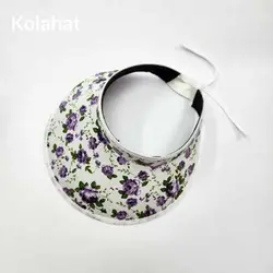 نقاب آفتابگیر گلدار زنانه - عمده (KLT-3164)