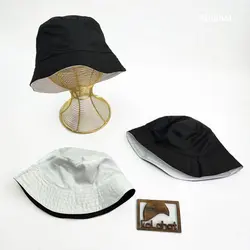 کلاه باکت سفید مشکی دو رو (KLT-T3193) &ndash; کلاهت