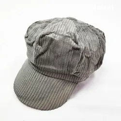 کلاه کاپیتانی مخمل رنگی کبریتی - عمده (KLT-3313) &ndash; کلاهت