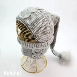 کلاه و شال گردن بچگانه شیپوری (KLT-T3317) &ndash; کلاهت