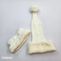 کلاه و شال گردن شیپوری بچگانه - عمده (KLT-3317) – کلاهت