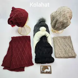کلاه و شال گردن زنانه شیطونی اعلا - عمده (KLT-3315) – کلاهت