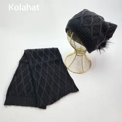 کلاه و شال گردن زنانه شیطونی اعلا - عمده (KLT-3315) – کلاهت