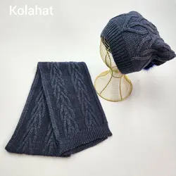 کلاه و شال گردن شیطونی بافت زنانه - عمده (KLT-3314) &ndash; کلاهت