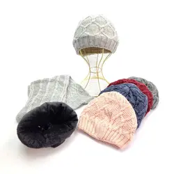 کلاه و شال گردن بافت اعلا - عمده (KLT-3323) – کلاهت