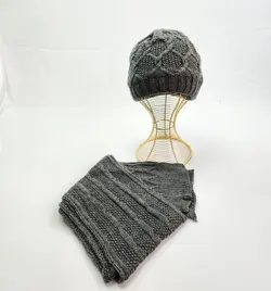 کلاه و شال گردن بافت اعلا - عمده (KLT-3323) – کلاهت