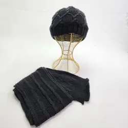 کلاه و شال گردن بافت اعلا - عمده (KLT-3323) – کلاهت