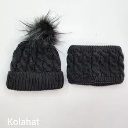 کلاه و شال گردن بچگانه رینگی (KLT-T3321)
