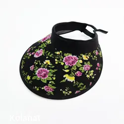 نقاب آفتابگیر پشت کشی گلدار - عمده (KLT-3326) – کلاهت