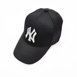 کلاه بیسبالی NY مشکی کتان اصلی (KLT-T3360) &ndash; کلاهت