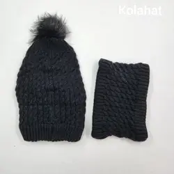 کلاه شال گردن زنانه داخل خز شیطونی - عمده (KLT-3366) – کلاهت