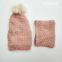 کلاه شال گردن زنانه داخل خز شیطونی - عمده (KLT-3366) – کلاهت