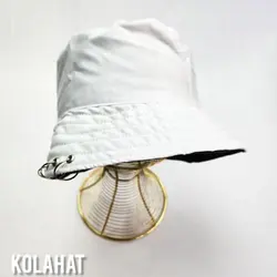 کلاه باکت دو رو سفید مشکی پرسینگی - عمده (KLT-3380) &ndash; کلاهت