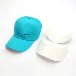 لبه پلاستیکی سفید کلاه بیسبالی - عمده (KLT-3446) &ndash; کلاهت