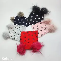 کلاه بچگانه تریکو چاپی - عمده (KLT-3459) &ndash; کلاهت