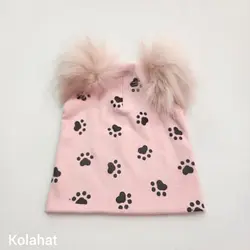 کلاه بچگانه تریکو چاپی - عمده (KLT-3459) &ndash; کلاهت