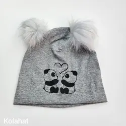 کلاه بچگانه دو پوم تریکو طرح پاندا (KLT-T3457) &ndash; کلاهت
