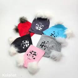 کلاه بچگانه دو پوم تریکو طرح پاندا (KLT-T3457) &ndash; کلاهت