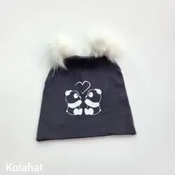 کلاه بچگانه دو پوم تریکو طرح پاندا (KLT-T3457) &ndash; کلاهت
