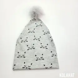 کلاه شیطونی تریکو طرح گربه (KLT-T3465) – کلاهت
