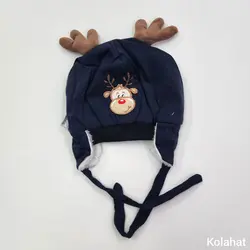 کلاه تریکو بچگانه شاخدار طرح گوزن - عمده (KLT-3478) – کلاهت