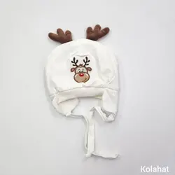 کلاه تریکو بچگانه شاخدار طرح گوزن - عمده (KLT-3478) – کلاهت