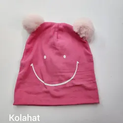 کلاه تریکو لبخند ساده دو پوم - عمده (KLT-3481) &ndash; کلاهت