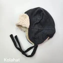 کلاه خلبانی بچگانه مخمل کبریتی - عمده (KLT-3471)