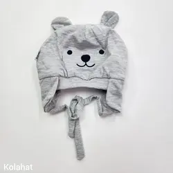 کلاه تریکو بچگانه گلدوزی طرح خرس (KLT-T3475)