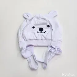 کلاه تریکو بچگانه گلدوزی طرح خرس (KLT-T3475)