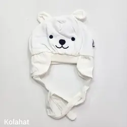 کلاه تریکو بچگانه گلدوزی طرح خرس (KLT-T3475)