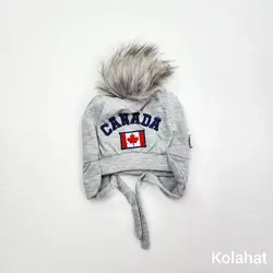 کلاه تریکو پوم دار طرح CANADA - عمده (KLT-3486) &ndash; کلاهت