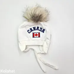 کلاه تریکو پوم دار طرح CANADA - عمده (KLT-3486) &ndash; کلاهت