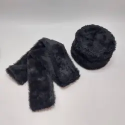 کلاه و شال گردن روسی زنانه (KLT-T135) &ndash; کلاهت