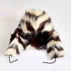 کلاه روسی پوست راه راه (KLT-T107) &ndash; کلاهت