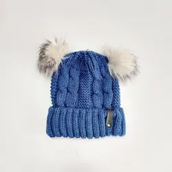 کلاه بافت زنانه لبه دار پوم دار عمده ( KLT-O173 ) – کلاهت