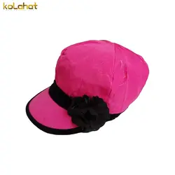کلاه کاپیتانی دخترانه گلدار عمده (KLT-O136) &ndash; کلاهت