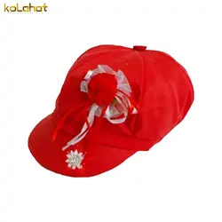 کلاه کاپیتانی دخترانه طرح گل - عمده ( KLT-O134 )