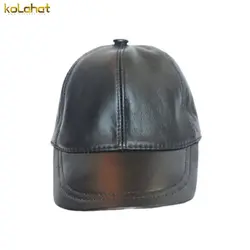 کلاه لبه دار چرم اصل مشکی (KLT-T37) – کلاهت