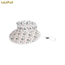 آفتابگیر کلاه دار زنانه طرح دار ( KLT-T25 )