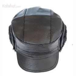 کلاه شکاری چرم مصنوعی خزدار عمده ( KLT-O154 ) – فروشگاه کلاهت