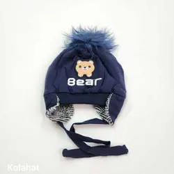 کلاه تریکوی خرسی پوم دار - عمده (KLT-3492)