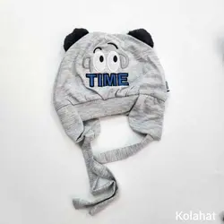کلاه تریکوی دو پوم طرح TIME - عمده (KLT-3491)