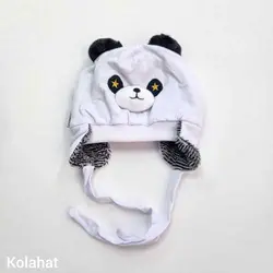 کلاه بچگانه تریکوی گوشدار خرسی - عمده (KLT-3490)