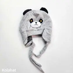 کلاه بچگانه تریکوی گوشدار خرسی - عمده (KLT-3490)