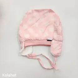 کلاه نخی نوزادی خالخالی - عمده (KLT-3563)